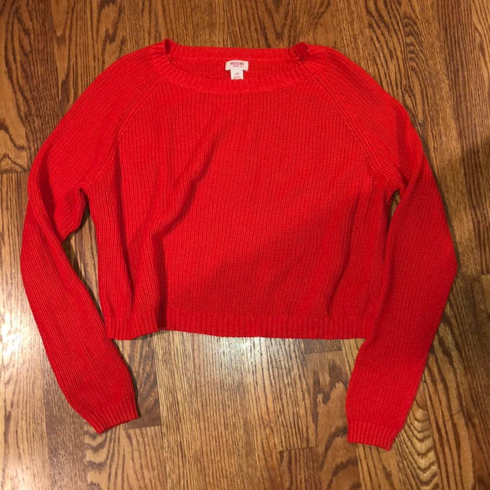 (NWOT) Orange crop sweater